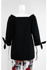 Inae Collection Poplin Tie Sleeve Tunic Solid