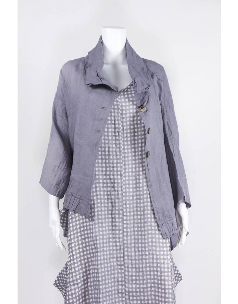 Luukaa Woven Portrait Collar Jacket