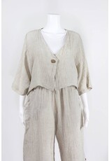 Luukaa Woven Cropped Jacket