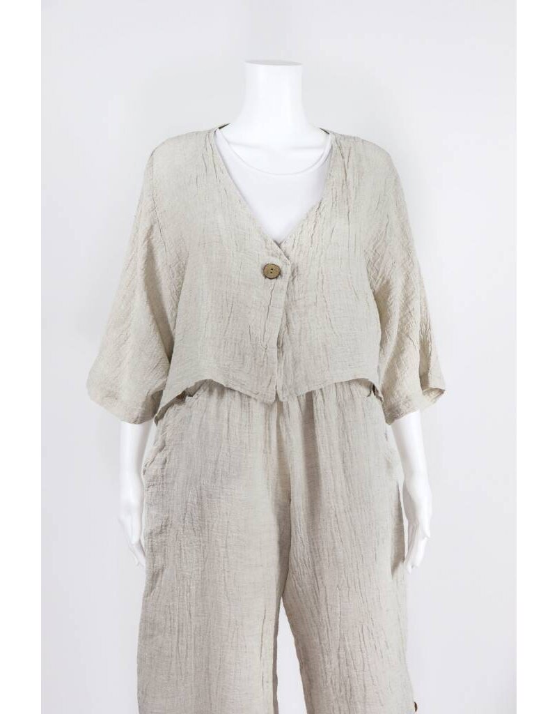 Luukaa Woven Cropped Jacket