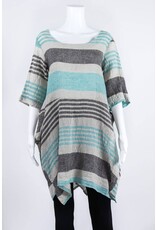 Luukaa Woven Short Sleeve Stripe Dress