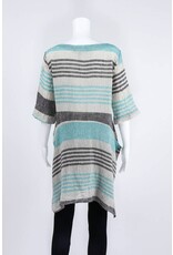 Luukaa Woven Short Sleeve Stripe Dress