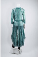 Byron Lars Beauty Mark Waterfall Lace Blouse