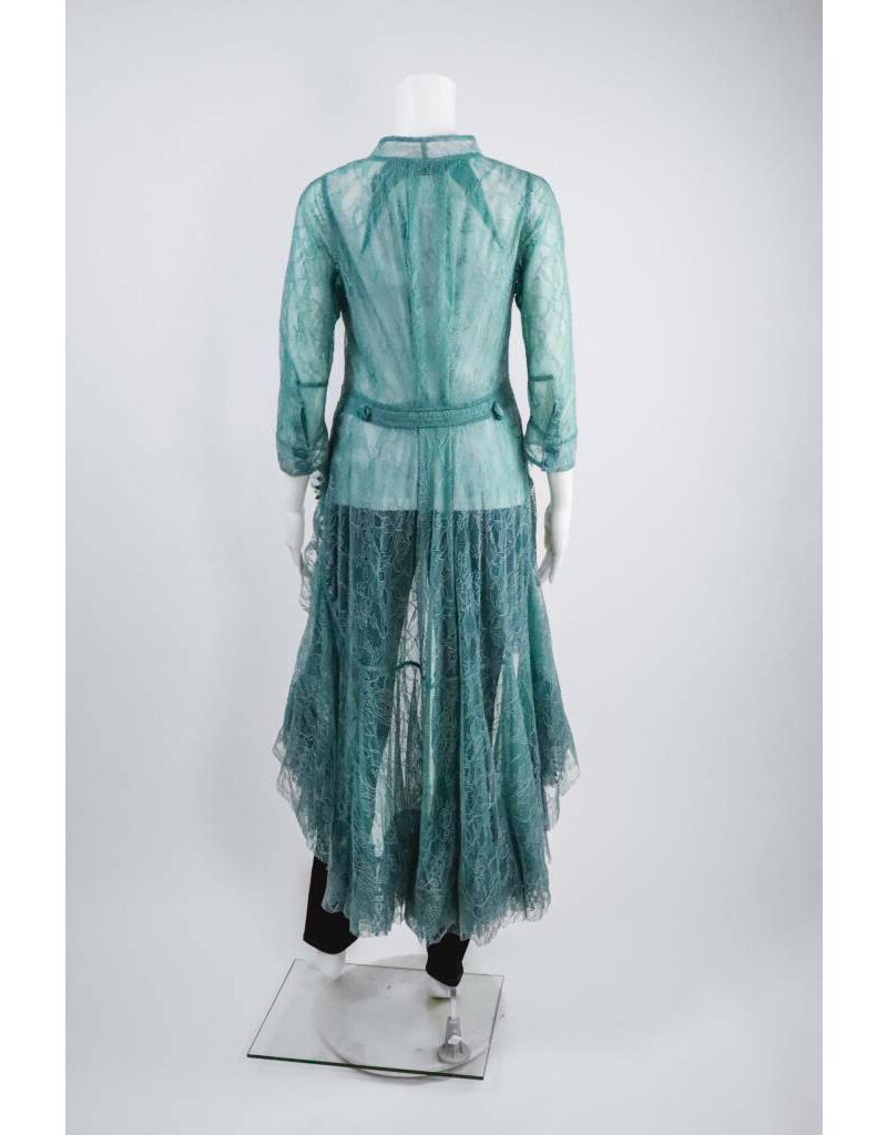 Byron Lars Beauty Mark Waterfall Lace Blouse