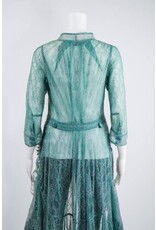 Byron Lars Beauty Mark Waterfall Lace Blouse