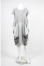 Alembika Short Sleeve Cotton Silk Floral Calia Dress