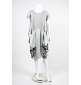 Alembika Short Sleeve Cotton Silk Floral Calia Dress