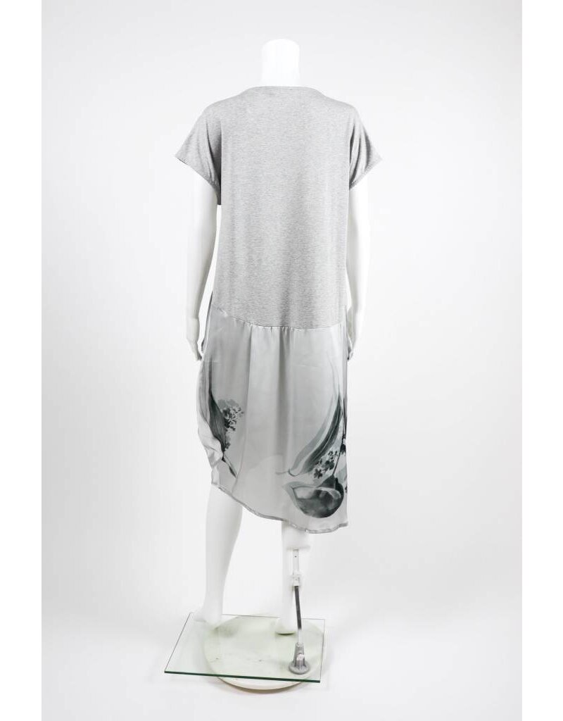 Alembika Short Sleeve Cotton Silk Floral Calia Dress