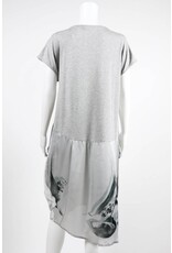 Alembika Short Sleeve Cotton Silk Floral Calia Dress