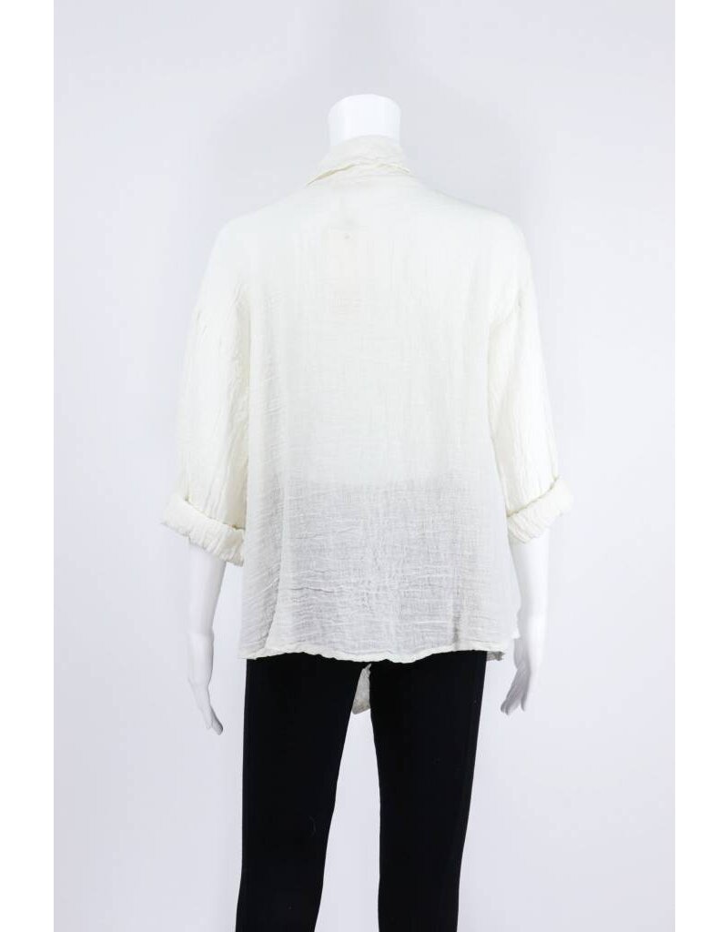 Luukaa Woven Asymmetrical Button Down Jacket