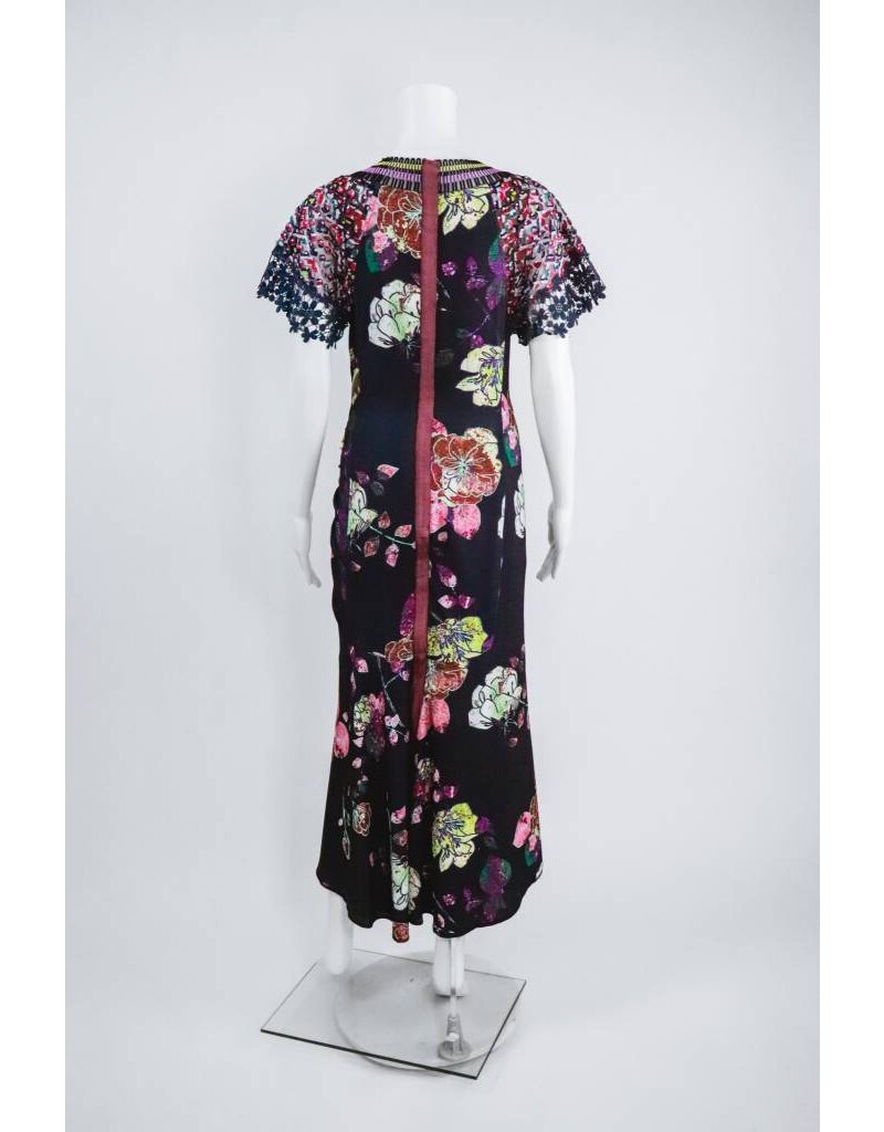 Byron Lars Beauty Mark Mavo V Neck Zipper Dress