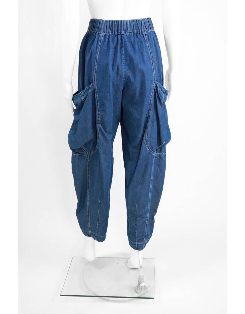 Alembika Full Crop Pant With Patch Pocket