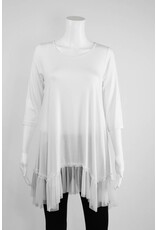 Comfy USA Pasadena Lace Hem Tunic