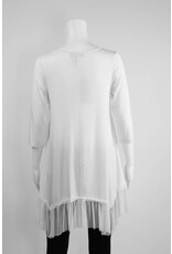 Comfy USA Pasadena Lace Hem Tunic