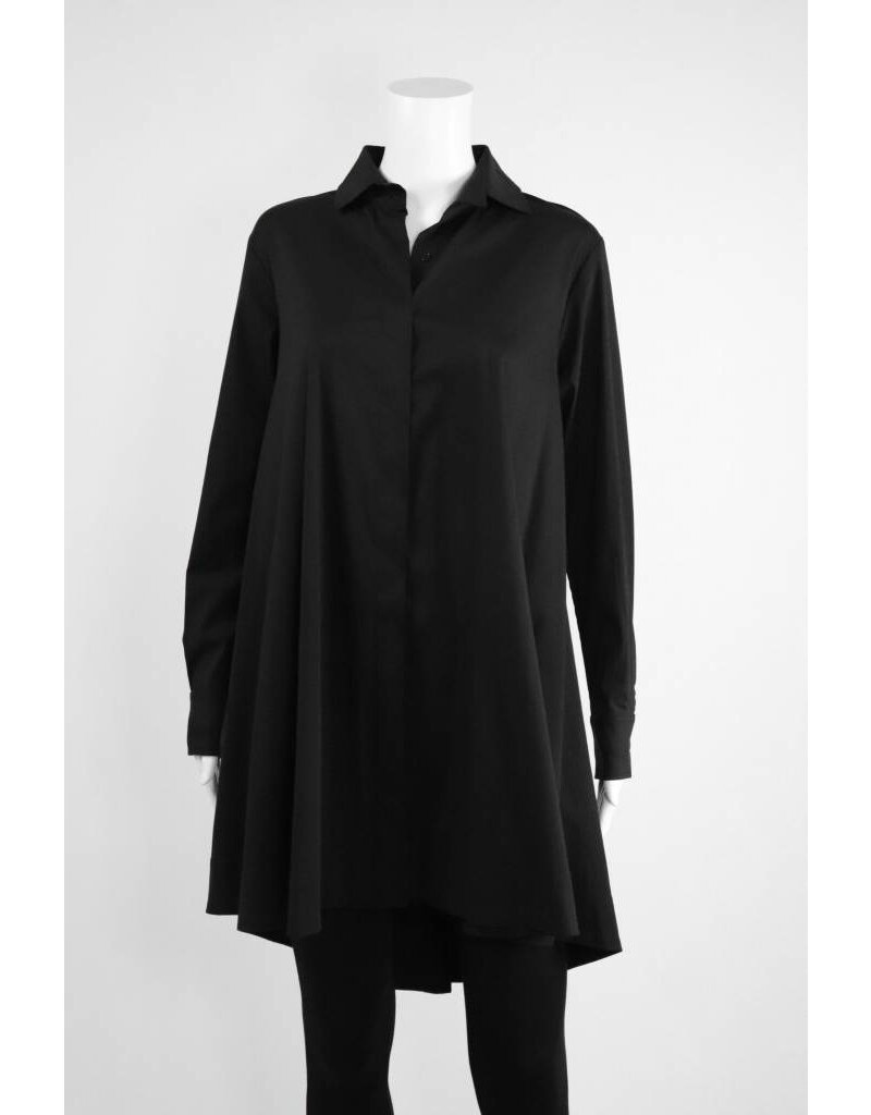 Comfy USA Solid Shirt With Zipper Back