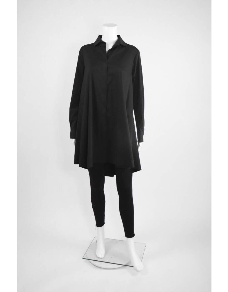 Comfy USA Solid Shirt With Zipper Back