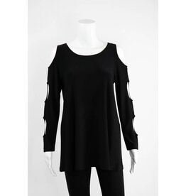 Comfy USA Sun Kim Cold Shoulder Top