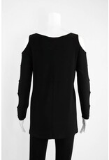 Comfy USA Sun Kim Cold Shoulder Top