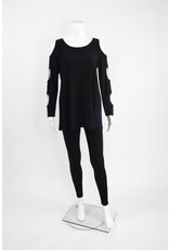 Comfy USA Sun Kim Cold Shoulder Top