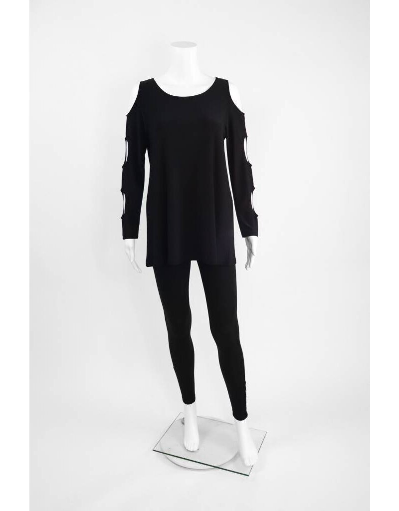 Comfy USA Sun Kim Cold Shoulder Top