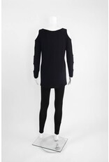 Comfy USA Sun Kim Cold Shoulder Top