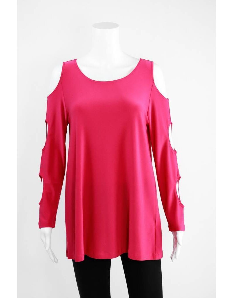 Comfy USA Sun Kim Cold Shoulder Top