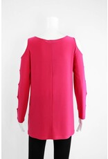 Comfy USA Sun Kim Cold Shoulder Top