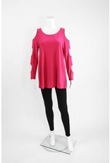 Comfy USA Sun Kim Cold Shoulder Top