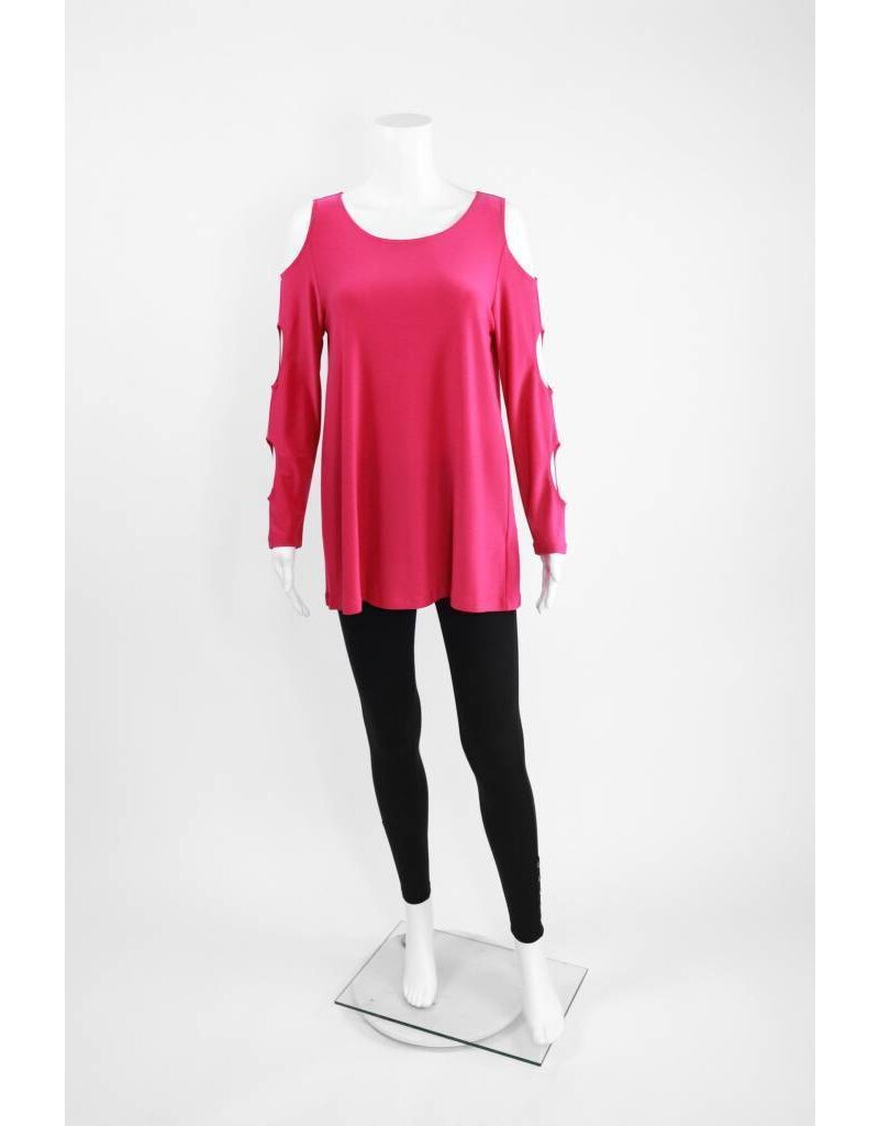 Comfy USA Sun Kim Cold Shoulder Top