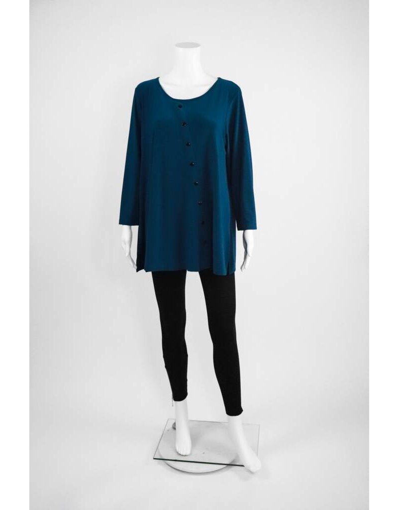 Comfy USA Sun Kim Button Down Tunic