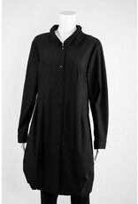 Comfy USA Jason Button Down Ruffle Neck Tunic