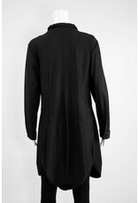 Comfy USA Jason Button Down Ruffle Neck Tunic