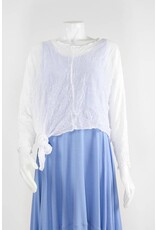 Comfy USA Sleeveless Asymmetrical Crop Hem Topper