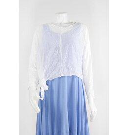 Comfy USA Sleeveless Asymmetrical Crop Hem Topper