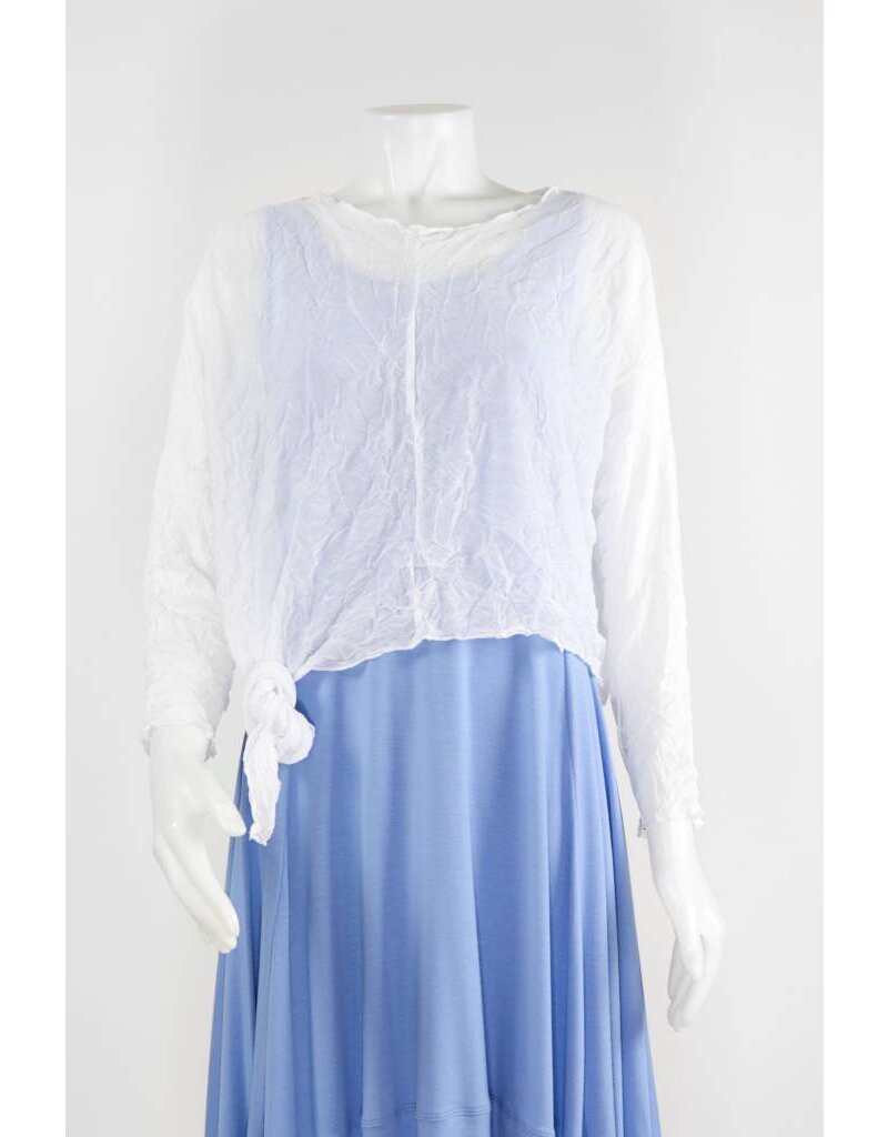 Comfy USA Sleeveless Asymmetrical Crop Hem Topper