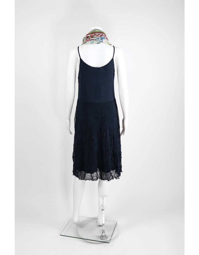 Comfy USA Slip Dress With Crinkle Skirt