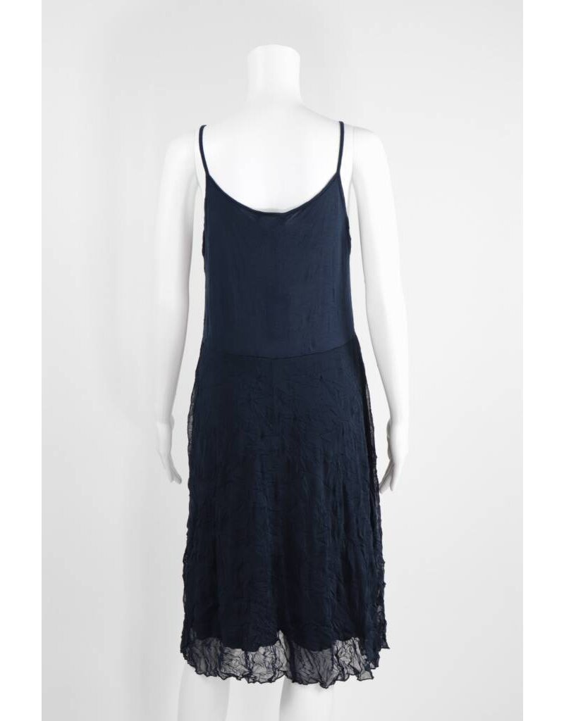 Comfy USA Slip Dress With Crinkle Skirt