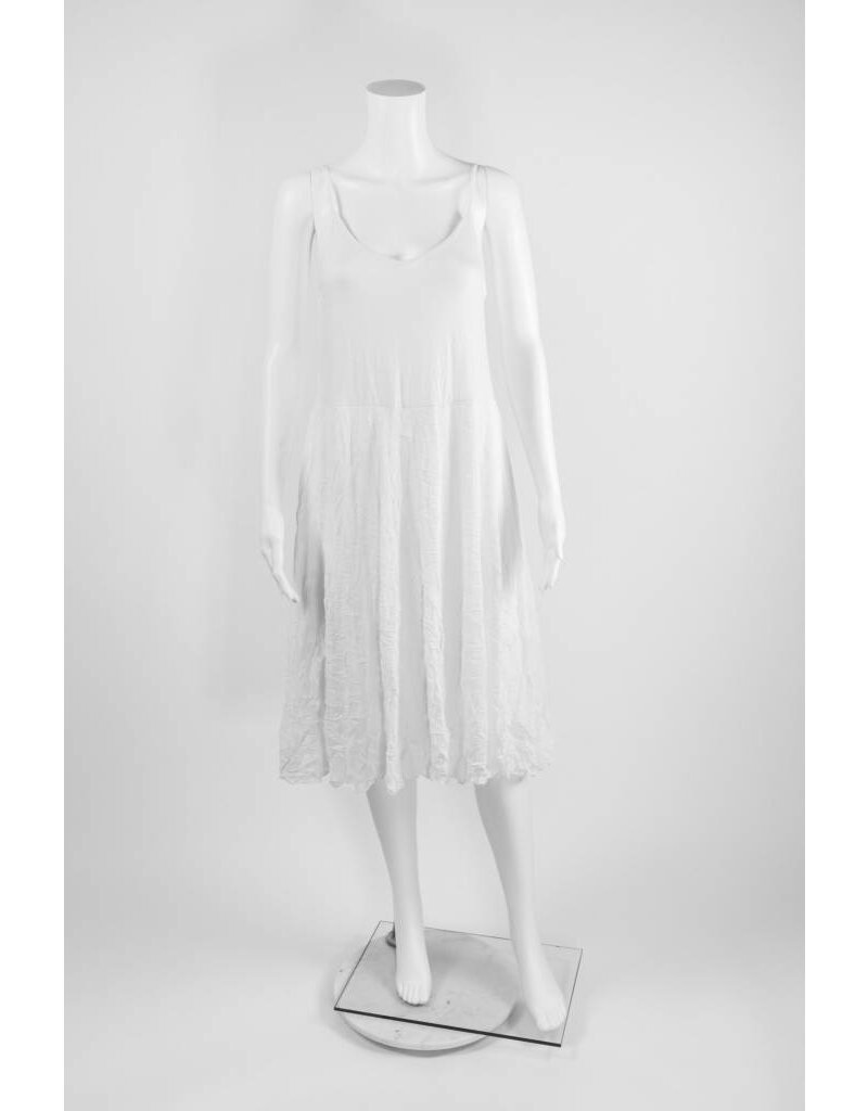 Comfy USA Slip Dress With Crinkle Skirt