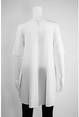 Comfy USA Knit Front Woven Back Tunic