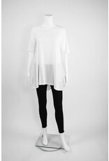 Comfy USA Knit Front Woven Back Tunic