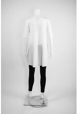 Comfy USA Knit Front Woven Back Tunic