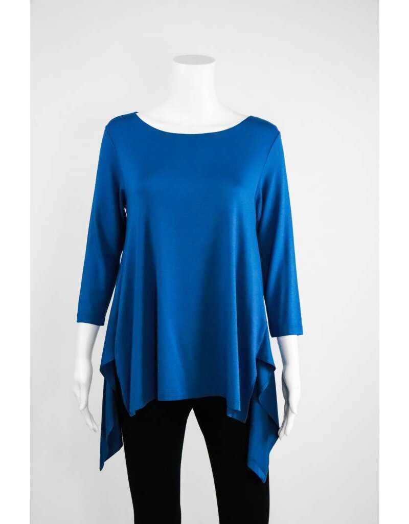 Comfy USA 3/4 Asymmetrical Hem Tunic