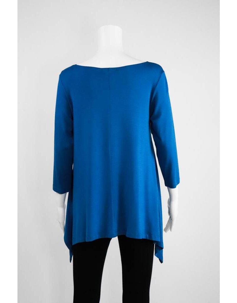 Comfy USA 3/4 Asymmetrical Hem Tunic