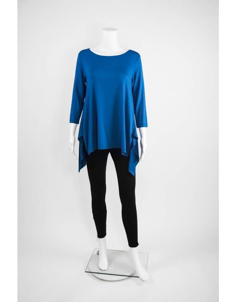 Comfy USA 3/4 Asymmetrical Hem Tunic