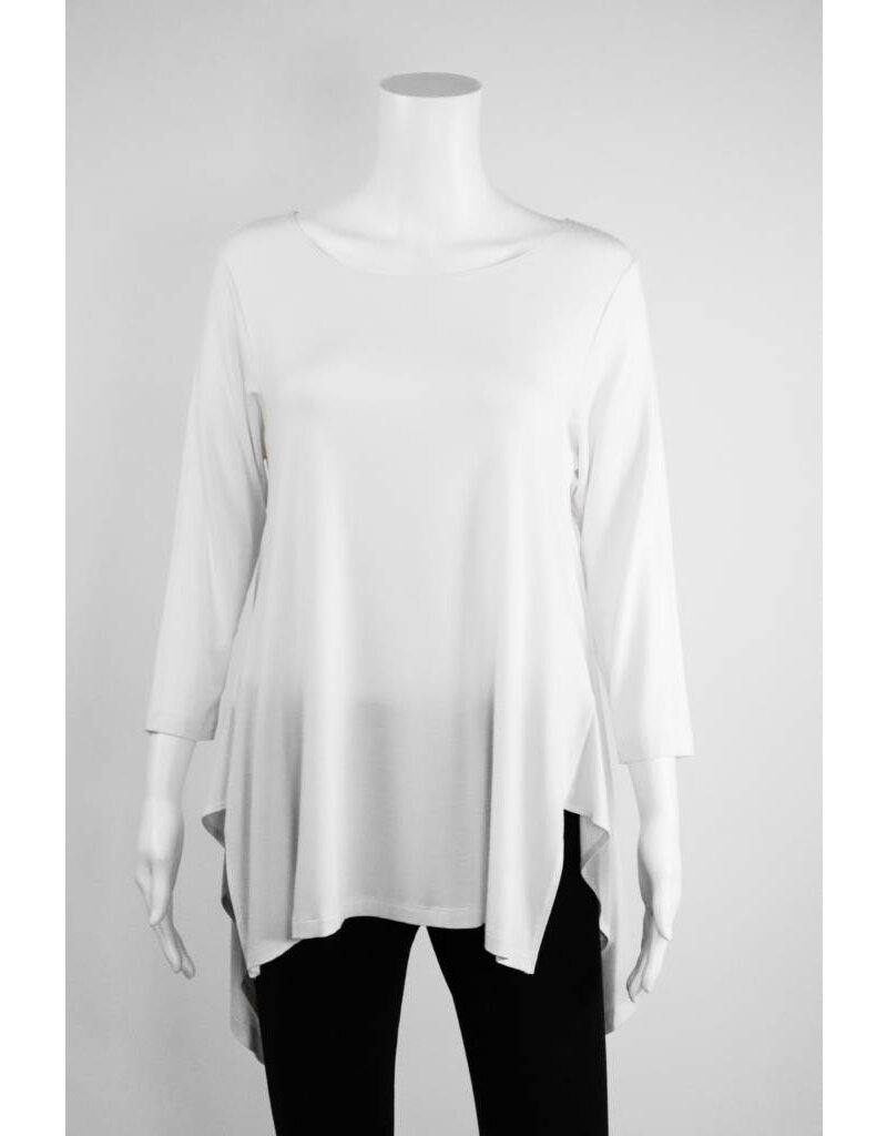 Comfy USA 3/4 Asymmetrical Hem Tunic