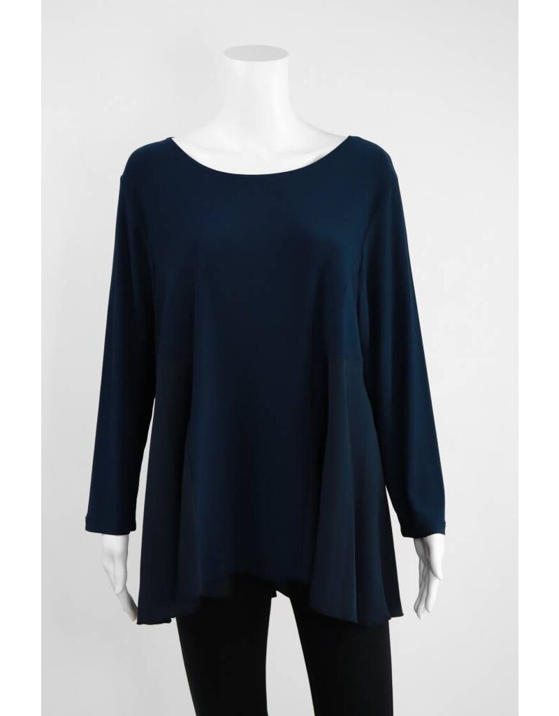 Comfy USA Sun Kim Knit/Crepe Tunic