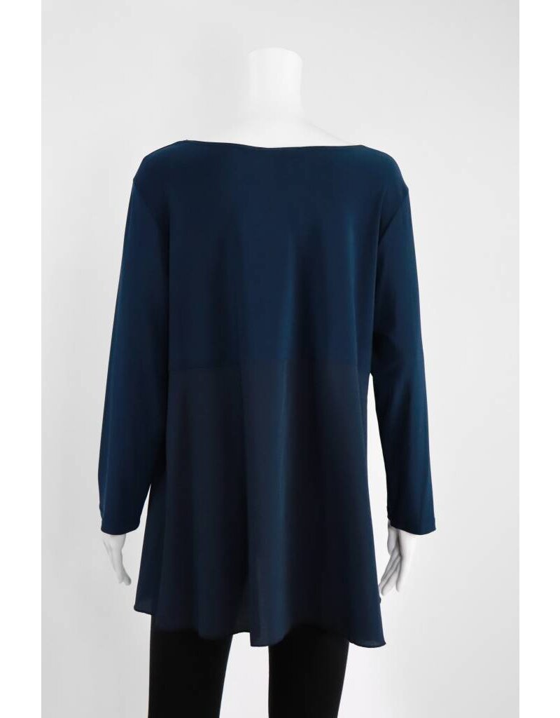 Comfy USA Sun Kim Knit/Crepe Tunic