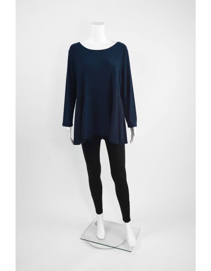 Comfy USA Sun Kim Knit/Crepe Tunic