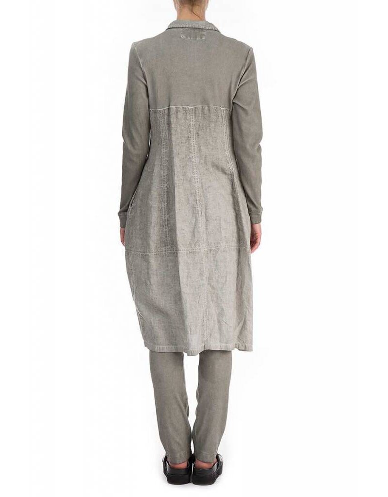 Grizas Washed Linen Front Zipper Jacket