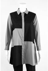 Comfy USA Colorblock Tunic Blouse